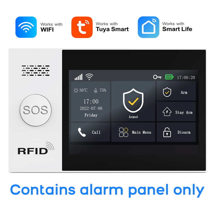 Sim Gsm Alarm - Tuya-ワイヤレス家庭用wifi/gsm,モーション検出器センサー,バーglar,アラームシステム,アプリケーションによる制御,PG-107