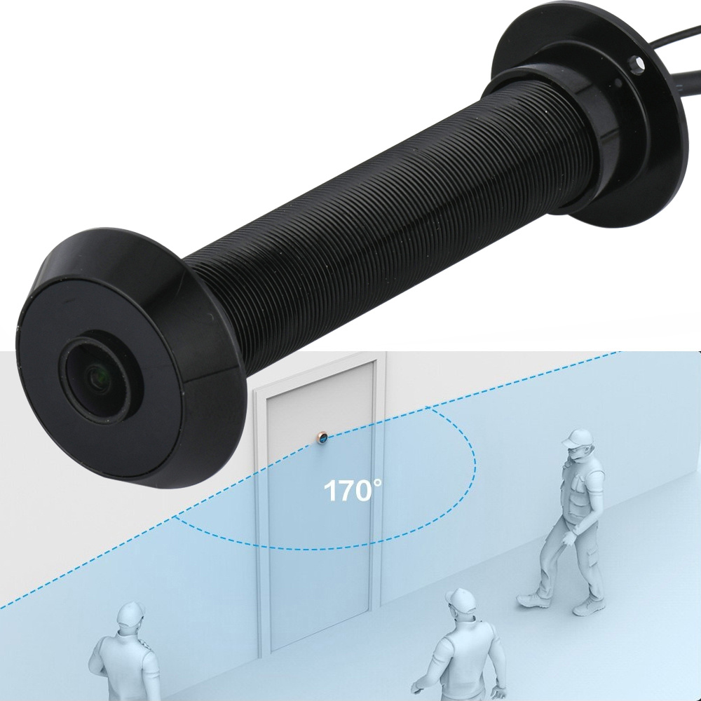 Home Security Front Door Camera - LEDドアアイカメラ 1080P 2MP TFカード内蔵 IR音声対応 ドアアイホール