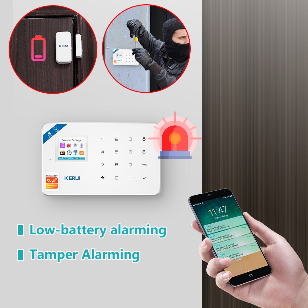 KERUI W181 Tuya スマート WIFI GSM  - Home Security Front Door Camera のレビューと価格