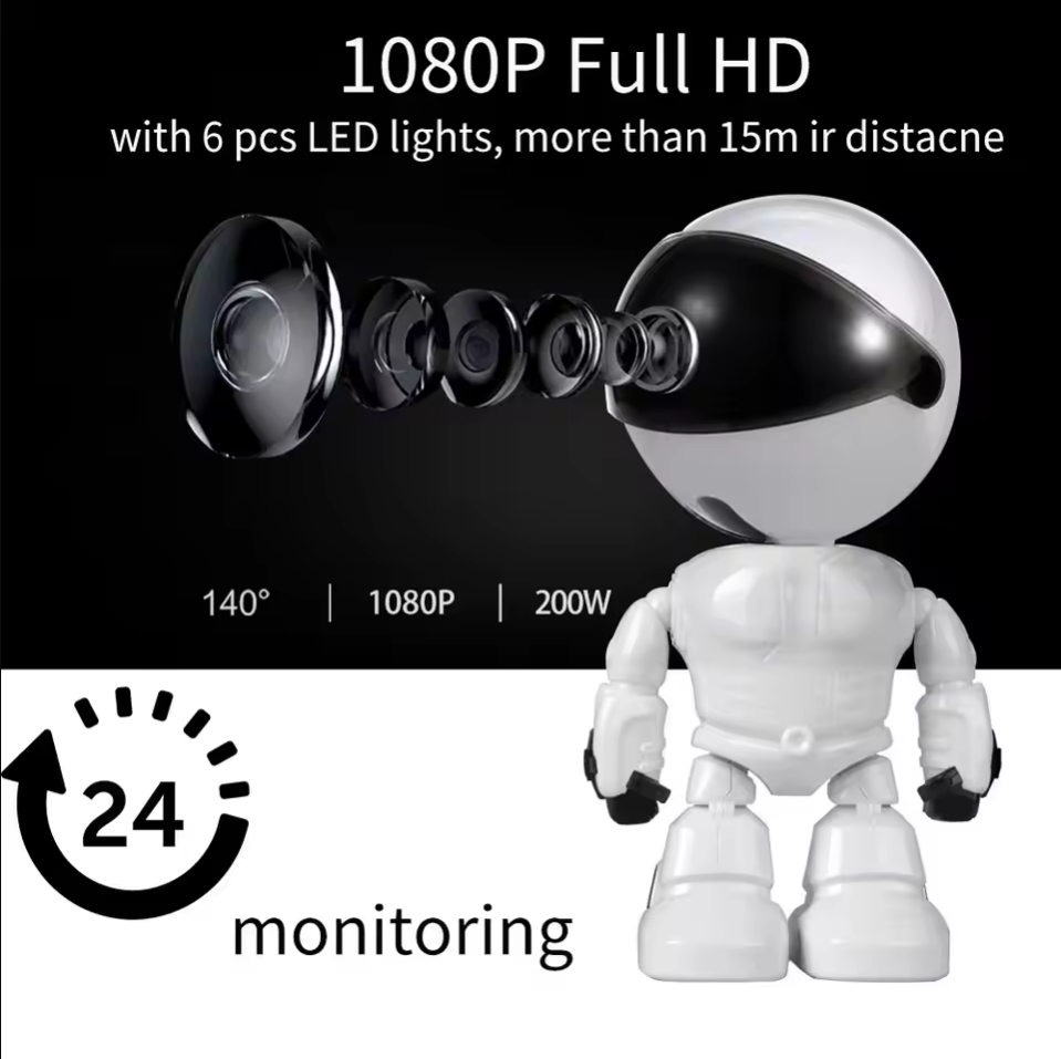 スマートロボット WiFi IPカメラ 1080P HD ベ - Home Security Robots のレビューと価格