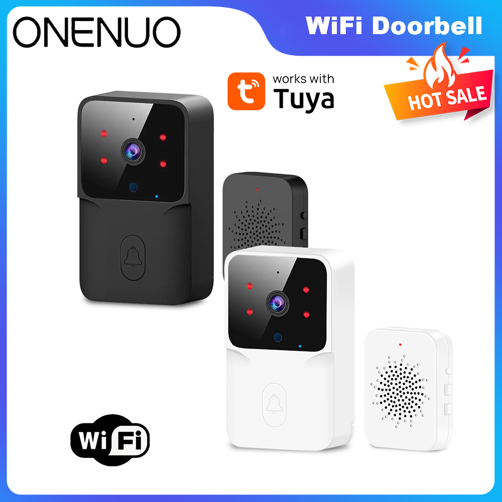 Tuya WiFiビデオドアベル ワイヤレスHDカメラ IR - Home Security Front Door Camera のレビューと価格