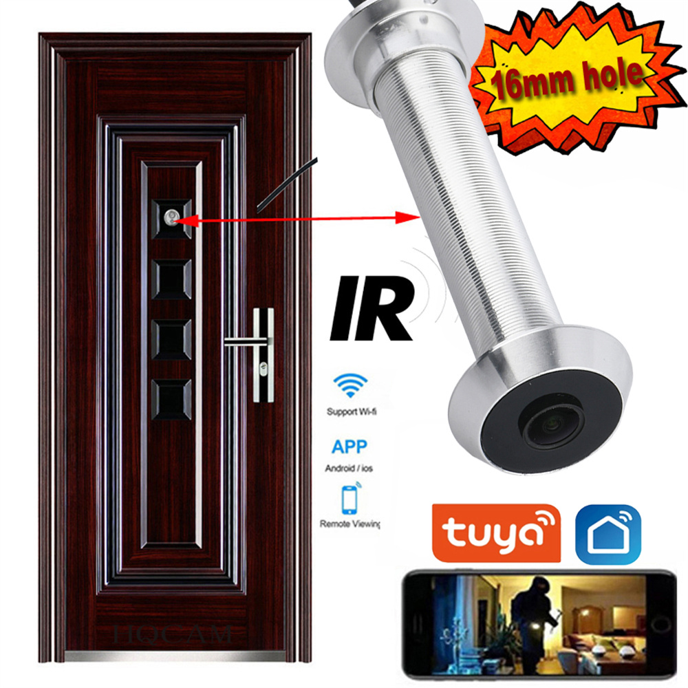 LEDドアアイカメラ 1080P 2MP TFカード内蔵 I - Home Security Front Door Camera のレビューと価格