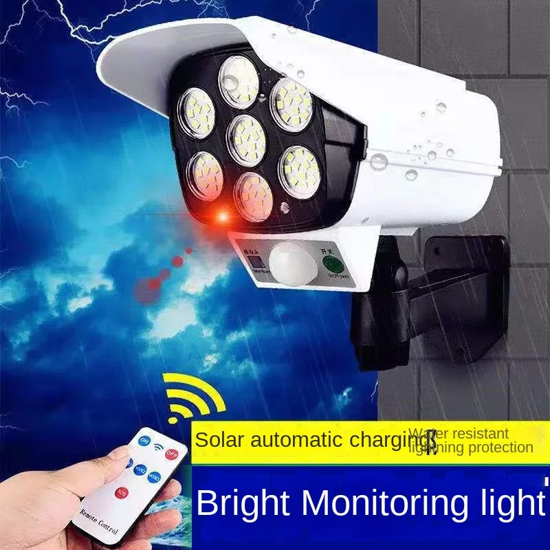 屋外ソーラーライトモーションセンサーセキュリティダミーカメラ - Home Security Items のレビューと価格
