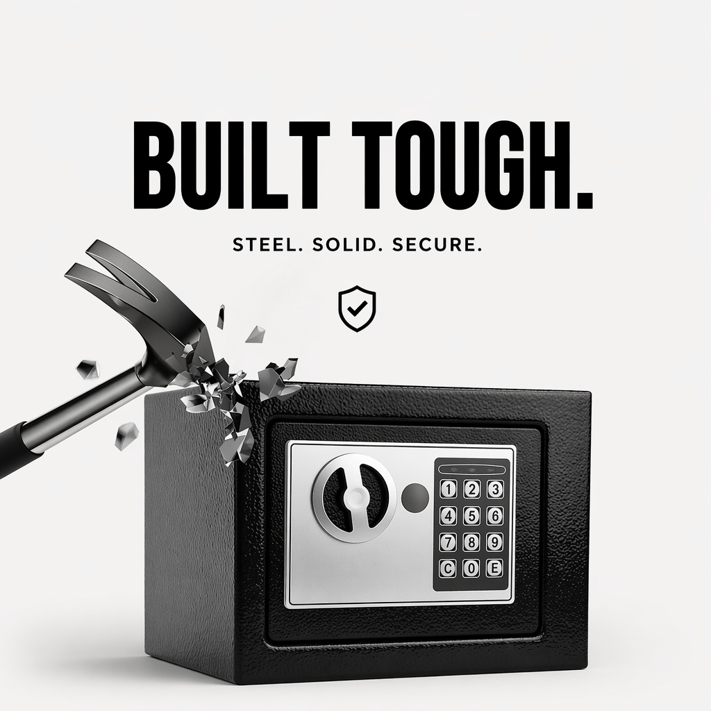 全鋼製電子デジタルキーパッドセーフボックスデュアルパスワード - Home Security Box のレビューと価格