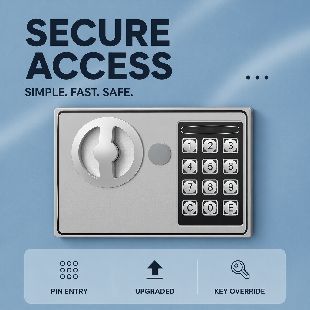 全鋼製電子デジタルキーパッドセーフボックスデュアルパスワード - Home Security Box のレビューと価格