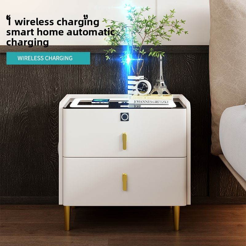 スマートベッドルームナイトスタンド家具 - 多機能充電、照明 - Home Security America のレビューと価格